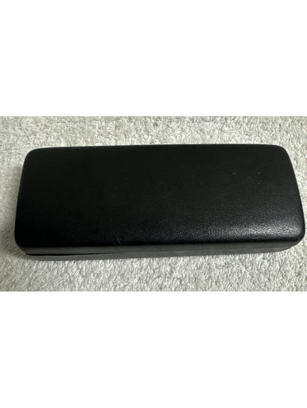 Derek Lam Leather Eye Glass Hard Case Snap Closure Black